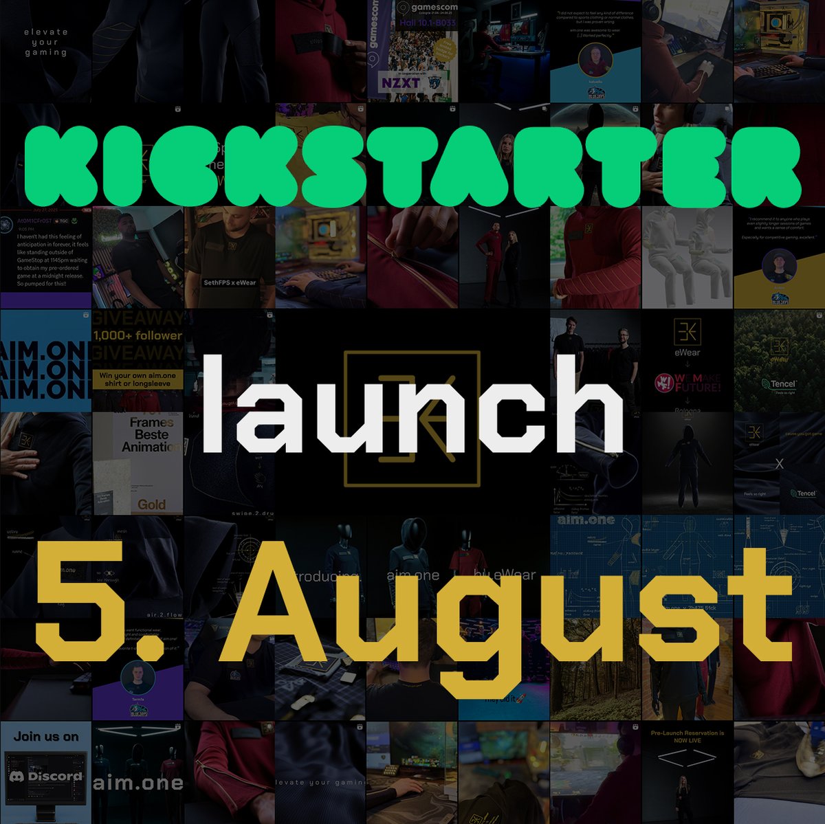 On 5th August we will go live on @kickstarter and make the aim.​one collection available to all gamers worldwide! We will drop the exact time of the day soon! 🚀
Thank you for your patience and your support! ❤
We're just getting started!

gg
Marco &amp; Fabian