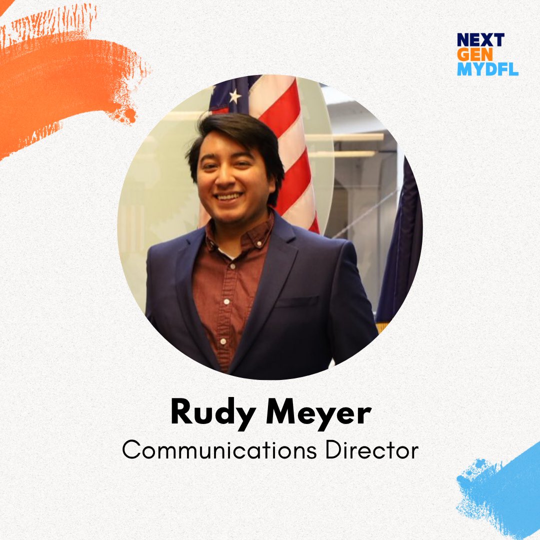 rudyfunkmeyer's tweet image. I’m so excited to share that I am running with @LoganKortgard & Kavya Nair to be the next Communications Director for @MYDFL!
I’m proud and excited to be a part of this slate.