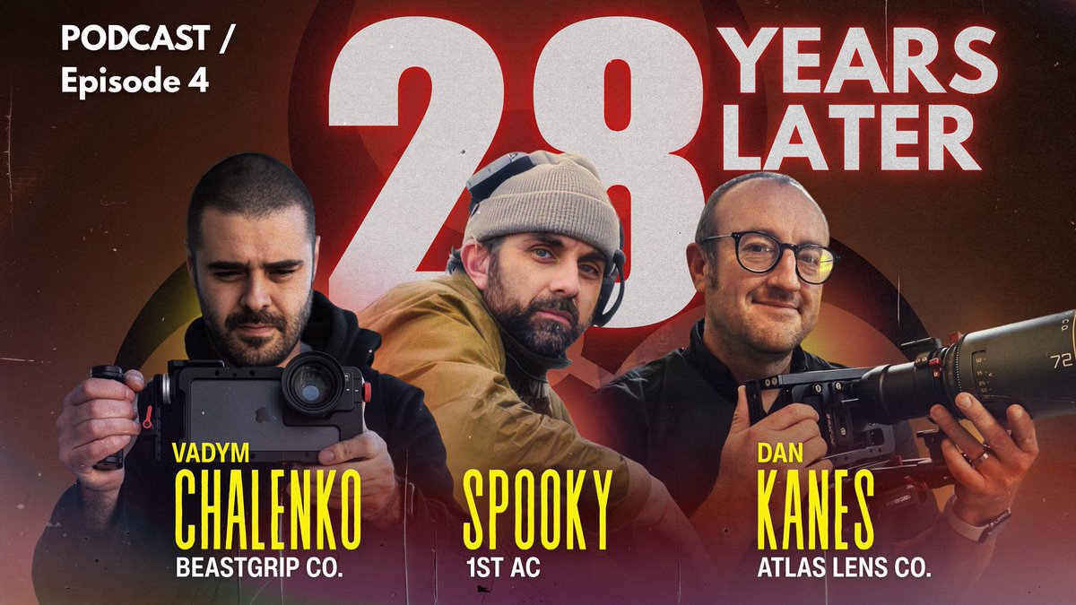 Beastgrip Podcast Ep.4:
iPhone filmmaking, Beastgrip rigs &amp; Atlas lenses behind 28 Years Later
with 1st AC Spooky &amp; Dan Kanes.
Watch here: youtu.be/FKEQFcDbwM0?si…