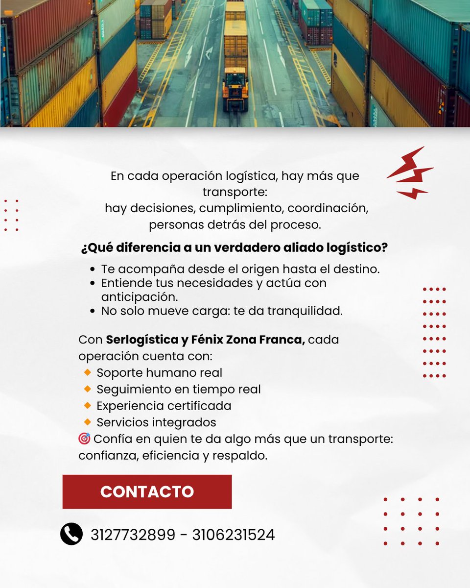 Fenix_ZF's tweet image. 📦 Tu carga no viaja sola.
Con nosotros, viaja segura, trazada y respaldada.
#AliadoLogístico #CargasConRespado #LogísticaSinErrores #Serlogística #FénixZF