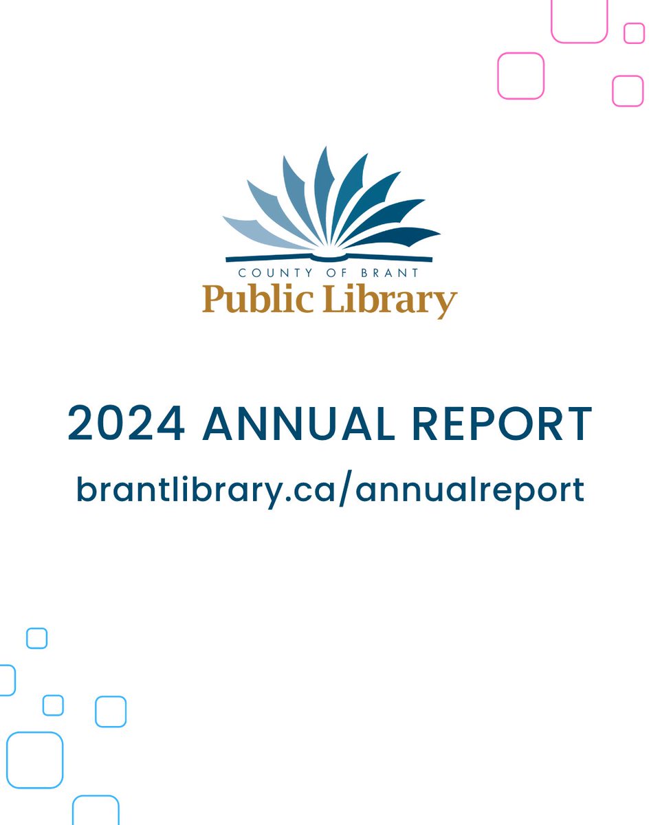 A year in review... 💻

The 2024 Annual Report is available in branch and online at brantlibrary.ca/annualreport20…!