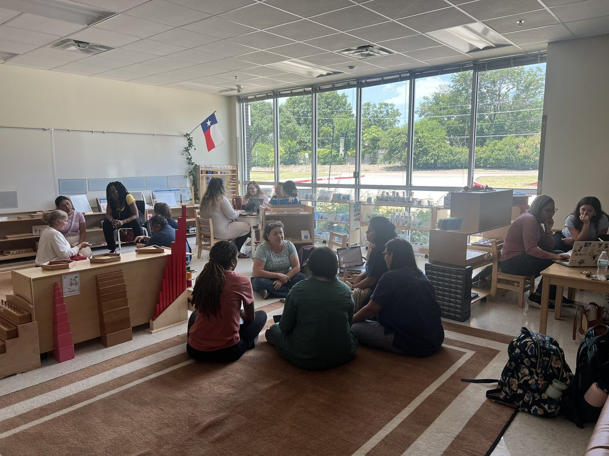 CristiLlamozas's tweet image. #Montessori PD ✅

Today we welcomed guides from all over the district and engaged in a day full of #collaborative planning and meaningful #discussions about how to bridge our #HQIM with Montessori.

Love when I get to share whats been making a difference in my #classroom❤️