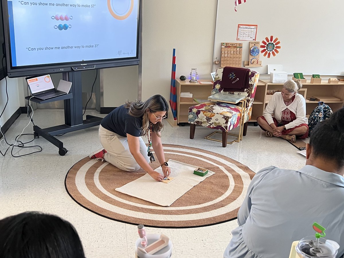 CristiLlamozas's tweet image. #Montessori PD ✅

Today we welcomed guides from all over the district and engaged in a day full of #collaborative planning and meaningful #discussions about how to bridge our #HQIM with Montessori.

Love when I get to share whats been making a difference in my #classroom❤️