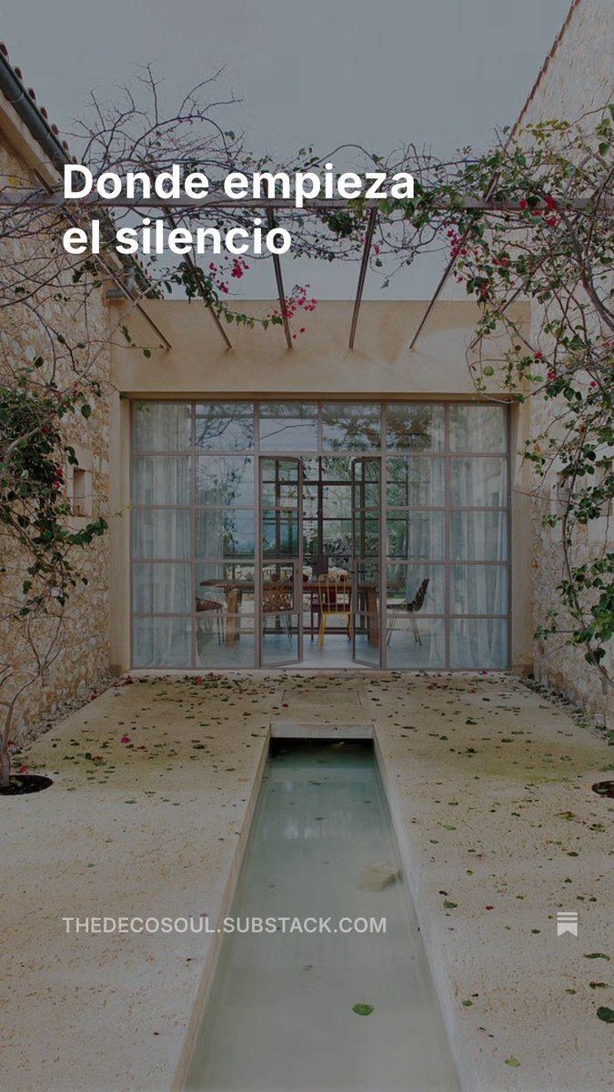A veces, el silencio no es ausencia, sino punto de partida.
En La trastienda, te comparto una reflexión íntima sobre lo que se escucha cuando todo calla.

🖋️ Lee el nuevo post aquí → 
thedecosoul.substack.com/p/donde-empiez…