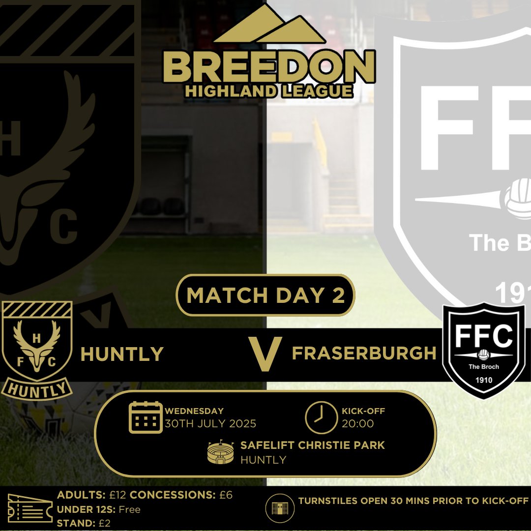 Supporter information: huntlyfc.co.uk/clubinfo/clubi…
#highlandleague