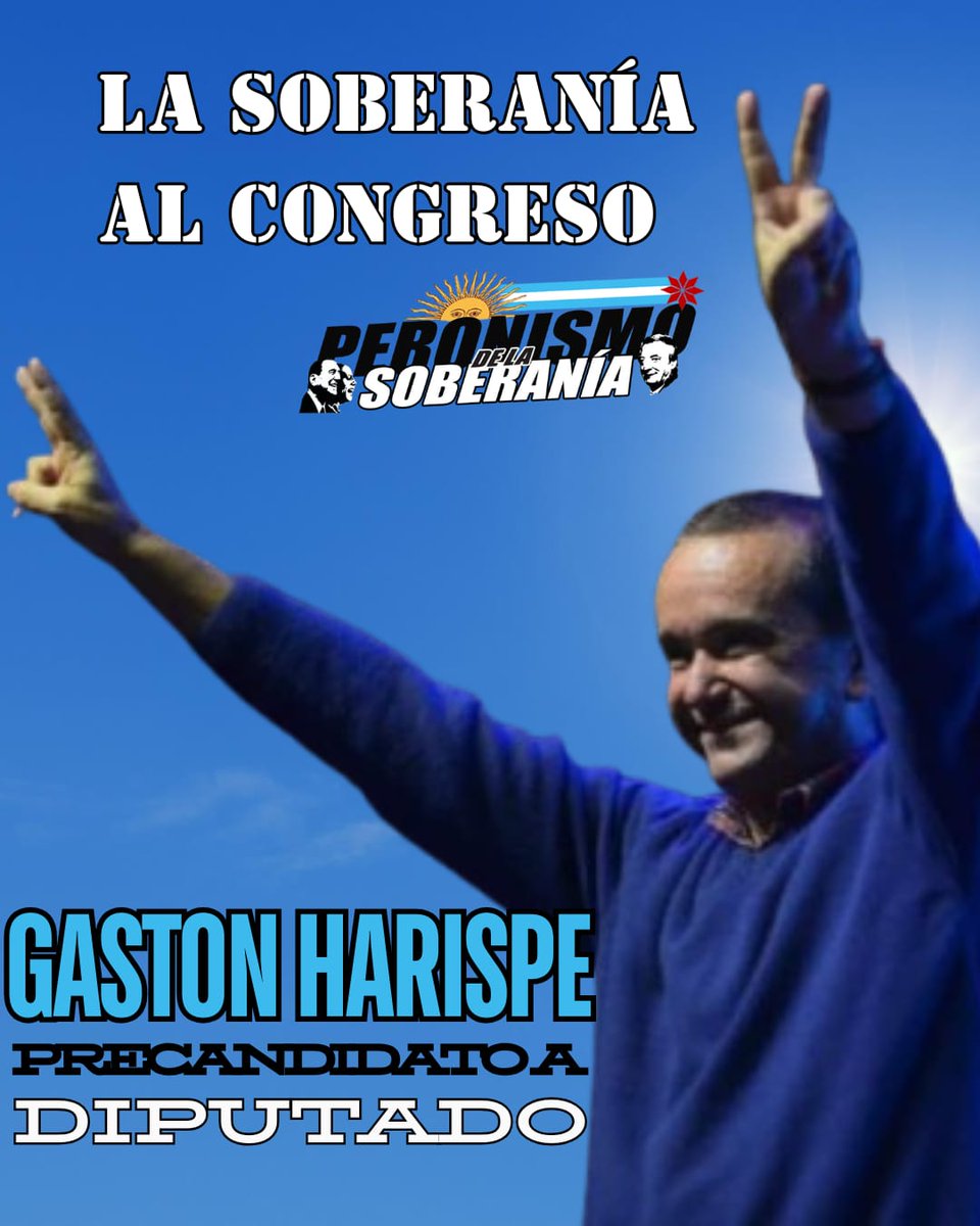 #HarispeDiputadoNacional
Queremos impulsar una AGENDA PARLAMENTARIA DE LA SOBERANIA para instalar en la Cámara de Diputados los temas del Pueblo y la Nación que luchan contra la Fragmentación el Vaciamiento el Hambre y el Colonialismo <a href="/gastonharispe/">Gaston Harispe</a> <a href="/Kicillofok/">Axel Kicillof</a>  <a href="/Carli_Bianco/">Carli Bianco</a>