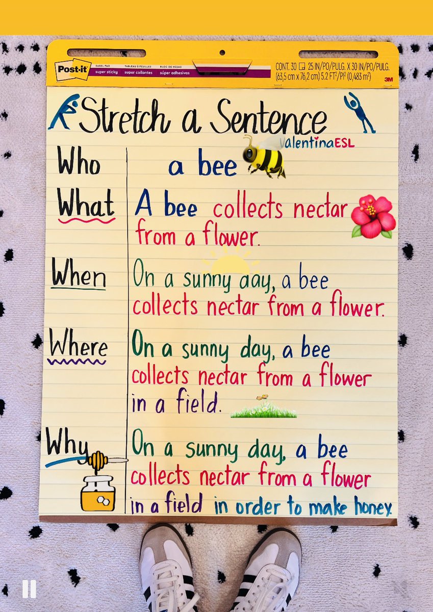 How do you get students to stretch 🤸🏾 a sentence and elaborate more on an 💡 idea?  

#teachingtips #teachingideas #teachingresources #LanguageLearning #languagedevelopment