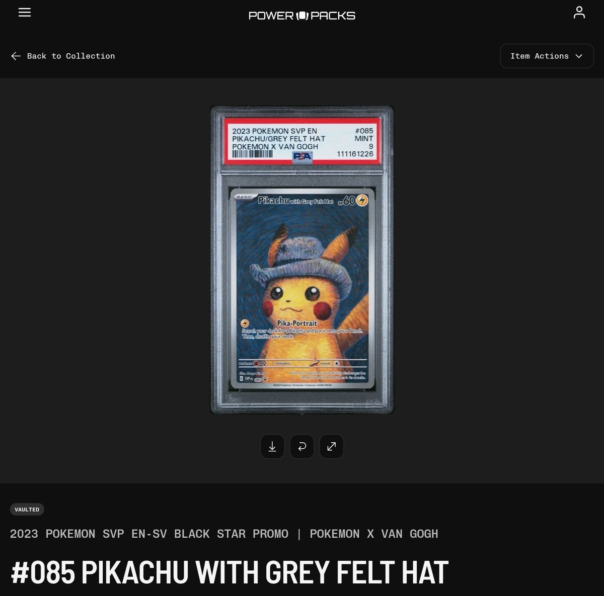 <a href="/PushStartArcade/">pushstartarcade</a> <a href="/gamestop/">GameStop</a> 
$GME

<a href="/fwfbreddit/">Friends With Financial Benefits</a>

World First Van Gogh Pikachu from PowerPacks

Listed now for the low, low price of $694.20

ebay.com/itm/1167113274…