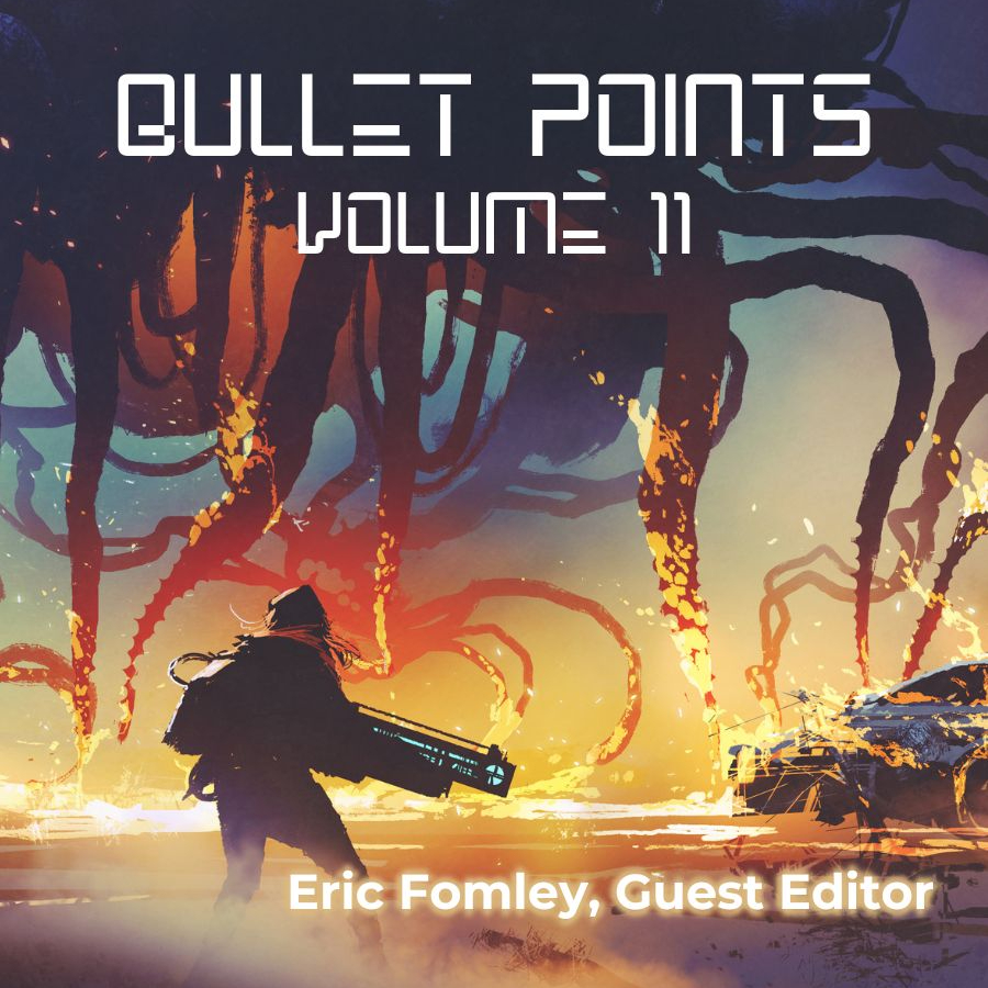 @bulletpoints.bsky.social (@nathantoronto) on Twitter photo #BulletPoints 11, guest-edited by Eric Fomley (<a href="/PrinceGrimdark/">Eric Fomley</a>/@ericfomley.bsky.social), will have over 30,000 words of #DarkMilSF stories. Release date: October 15, 2025. Subscribe today to get your copy: zurl.co/SaoQ5 #BulletPoints 11, guest-edited by Eric Fomley (<a href="/PrinceGrimdark/">Eric Fomley</a>/@ericfomley.bsky.social), will have over 30,000 words of #DarkMilSF stories. Release date: October 15, 2025. Subscribe today to get your copy: zurl.co/SaoQ5