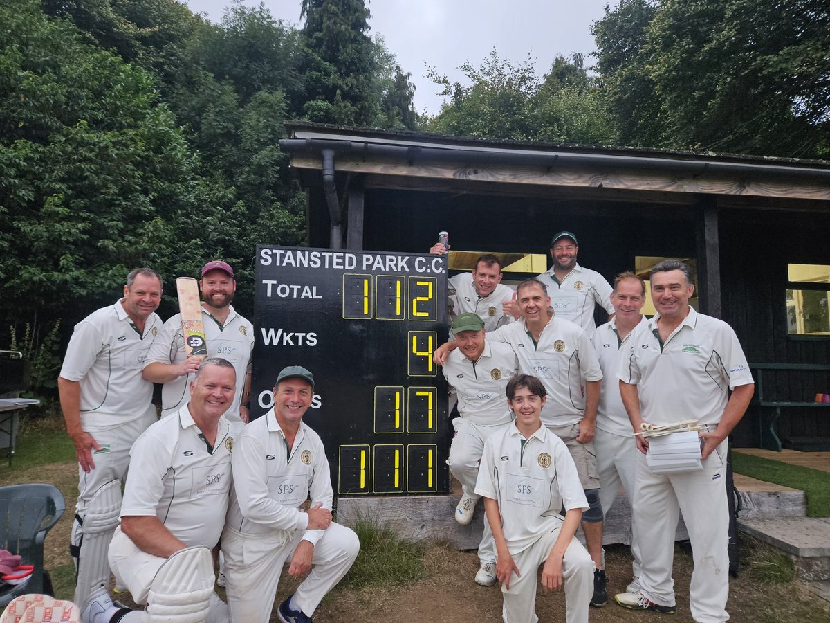 StanstedParkCC's tweet photo. After 14 years the Albert Road Ashes finally return to Stansted Park ⚱️🙌🏻🏏

A fixture always played in the best spirit, and against an imposing opposition in the Lord Sonics - but the lads showed great commitment to get over the line &amp; bring it home for only the 2nd ever time! https://t.co/M98KtAttc4