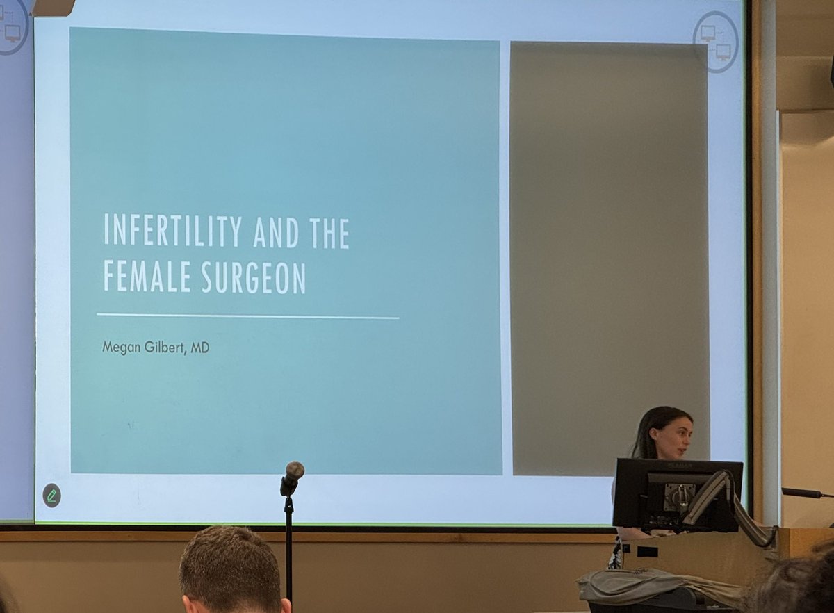 VictoriaLyo's tweet photo. Important @UCDavisSurgery grand rounds by graduating @ucdavis_surgery chief Dr Megan Gilbert on a topic not talked about enough, Infertility and the Female surgeon. @AmCollSurgeons @WomenSurgeons @ErikaRangelMD @DianaFarmerMD https://t.co/lUPo5KORzb