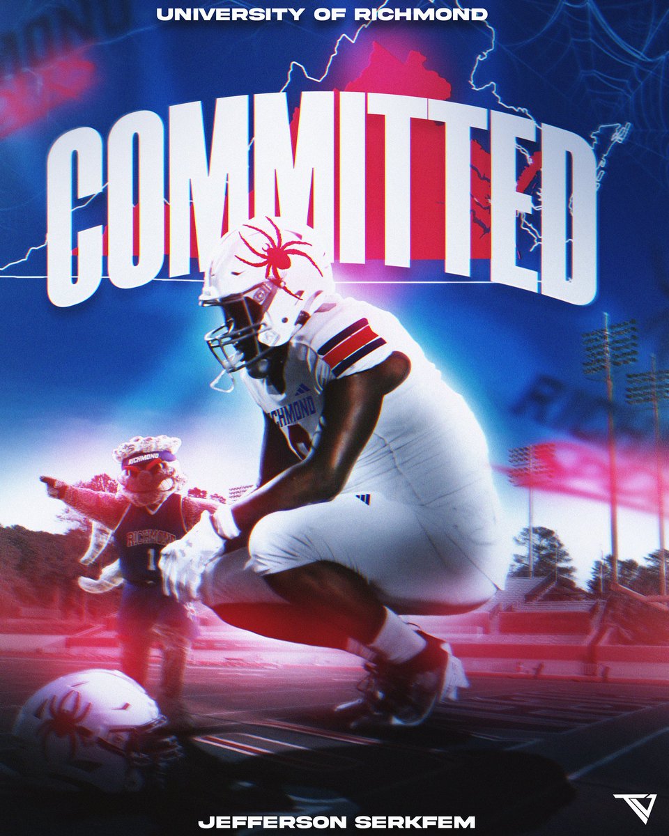 Jefferson Serkfem 26’ DT/DE/OLB/TE (@jserkfem18762) on Twitter photo I’m am grateful to say I am committed to The University of Richmond #AGTG #committed
<a href="/Spiders_FB/">Richmond Spiders Football</a> <a href="/C_Ellis85/">Chris Ellis</a> <a href="/RussHuesman/">Russ Huesman</a> <a href="/ribrahim29/">Rachid Ibrahim</a> <a href="/coachnoel67/">Rob Noel</a> <a href="/PatCilento/">Pat Cilento</a> <a href="/SHSWarrior_FB/">Sherwood Football</a> I’m am grateful to say I am committed to The University of Richmond #AGTG #committed
<a href="/Spiders_FB/">Richmond Spiders Football</a> <a href="/C_Ellis85/">Chris Ellis</a> <a href="/RussHuesman/">Russ Huesman</a> <a href="/ribrahim29/">Rachid Ibrahim</a> <a href="/coachnoel67/">Rob Noel</a> <a href="/PatCilento/">Pat Cilento</a> <a href="/SHSWarrior_FB/">Sherwood Football</a>