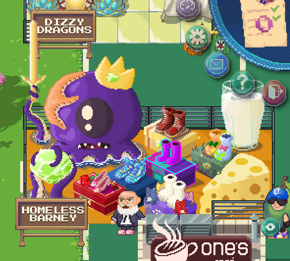 GeloBongs's tweet image. Incredible showcase of UGCs in @pixels_online right now. What a cool event to appreciate the talented creators.

Hard to pick a fave, but I gotta give it to Homeless Barney, love the octopus, and the sea dragon. I&apos;m surprised it&apos;s my first time seeing his works.

#PixelsUGCFair