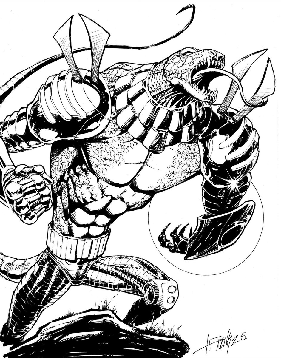 Andy Smith Art (@andysmithart) on Twitter photo This is my ridiculously awesome Salamandroid art from last Monday’s KINGS draw stream where the topic was those cool Cyberfrog characters created by <a href="/EthanVanSciver/">ETHAN VAN SCIVER</a>. I was too busy scrambling to post it last week because I had to catch an obscenely early morning flight to San This is my ridiculously awesome Salamandroid art from last Monday’s KINGS draw stream where the topic was those cool Cyberfrog characters created by <a href="/EthanVanSciver/">ETHAN VAN SCIVER</a>. I was too busy scrambling to post it last week because I had to catch an obscenely early morning flight to San