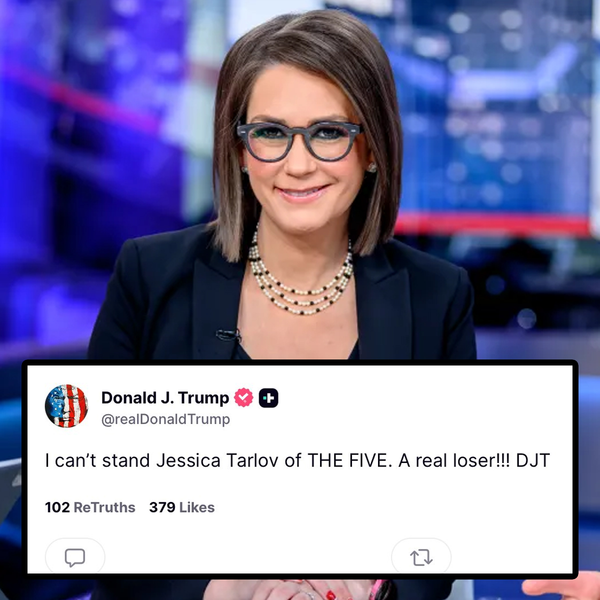 BrooklynDad_Defiant!☮️ (@mmpadellan) on Twitter photo Huge win for the always terrific <a href="/JessicaTarlov/">Jessica Tarlov</a>, who's got trumplethinskin tied up in angry knots!
Congrats!!!! 😂😂😂 Huge win for the always terrific <a href="/JessicaTarlov/">Jessica Tarlov</a>, who's got trumplethinskin tied up in angry knots!
Congrats!!!! 😂😂😂