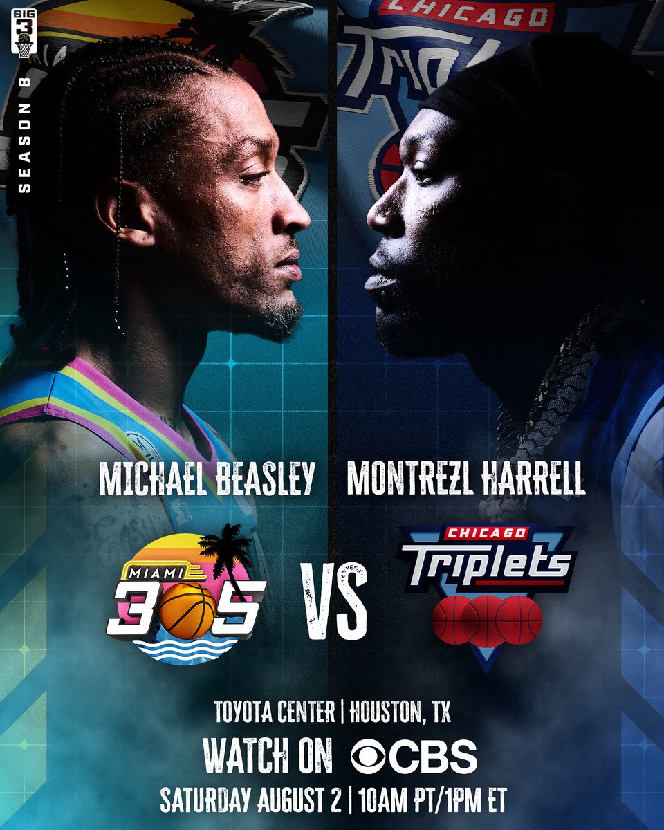 BIG3 (@thebig3) on Twitter photo Star power on both sides, scoring won’t be an issue. <a href="/big3triplets/">Triplets</a> and @miami_the305 square off in a battle for momentum. Tune in Saturday on <a href="/CBSSports/">CBS Sports</a> at 1 PM ET 🔥 <a href="/iHeartRadio/">iHeartRadio</a> Star power on both sides, scoring won’t be an issue. <a href="/big3triplets/">Triplets</a> and @miami_the305 square off in a battle for momentum. Tune in Saturday on <a href="/CBSSports/">CBS Sports</a> at 1 PM ET 🔥 <a href="/iHeartRadio/">iHeartRadio</a>