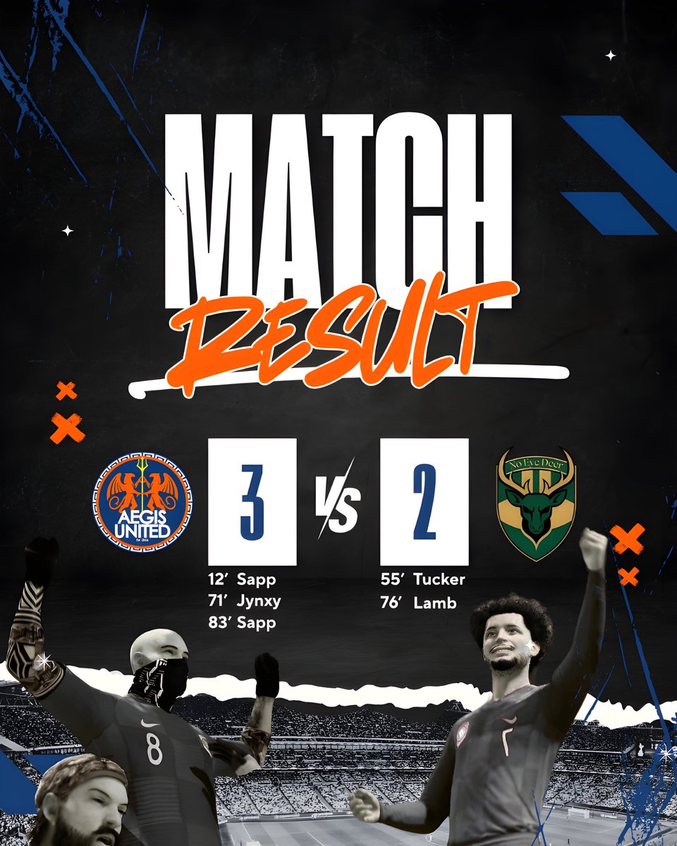 Faced a different challenge tonight in <a href="/NoEyeDeerFC/">No Eye Deer</a> but the boys dominated throughout &amp; got the job done👏🏻

Onto <a href="/VPGEurope/">Virtual Pro Gaming | Europe</a> MATCHDAY 3⚽️

Up The Aegis.

#TogetherWeRise #VPG #Esports