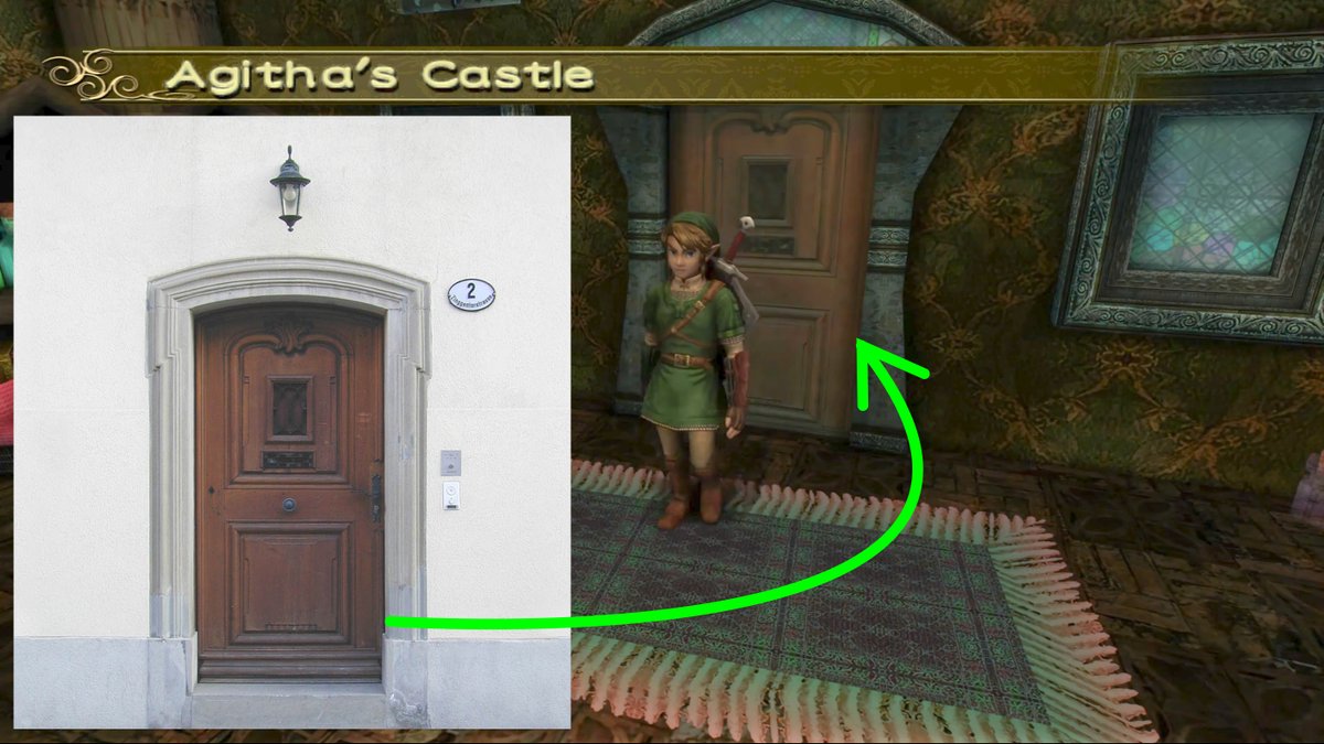 Texture match for The Legend of Zelda: Twilight Princess(ゼルダの伝説 トワイライトプリンセス) ! The door texture for Agitha's Castle is an image from Marlin Studios Great Textures Of Europe CD.Match found by @Gabishy04