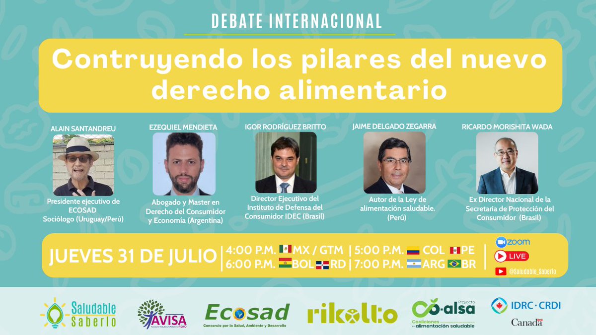 ¿Te preocupa el derecho a una alimentación sana y justa para todas las personas? ¿Crees que es momento de redefinir cómo se garantiza la alimentación en nuestras sociedades?

Entonces no puedes perderte el Debate Internacional: "Construyendo los pilares del nuevo derecho