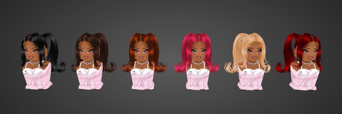 Uploaded a ton of lace pigtails! 6 scalp tones and many hair colors! Shop here: roblox.com/communities/47…