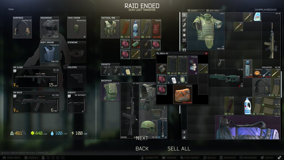 Pin_PinkPMC's tweet image. my scav had an M700 with a tac-30 so i went to camp

caught a player scav, grabbed tags off him, and then i came out of raid just to be added by surprisingly one of the players whose tags he had

turns out, that scav was this player... lmfao.