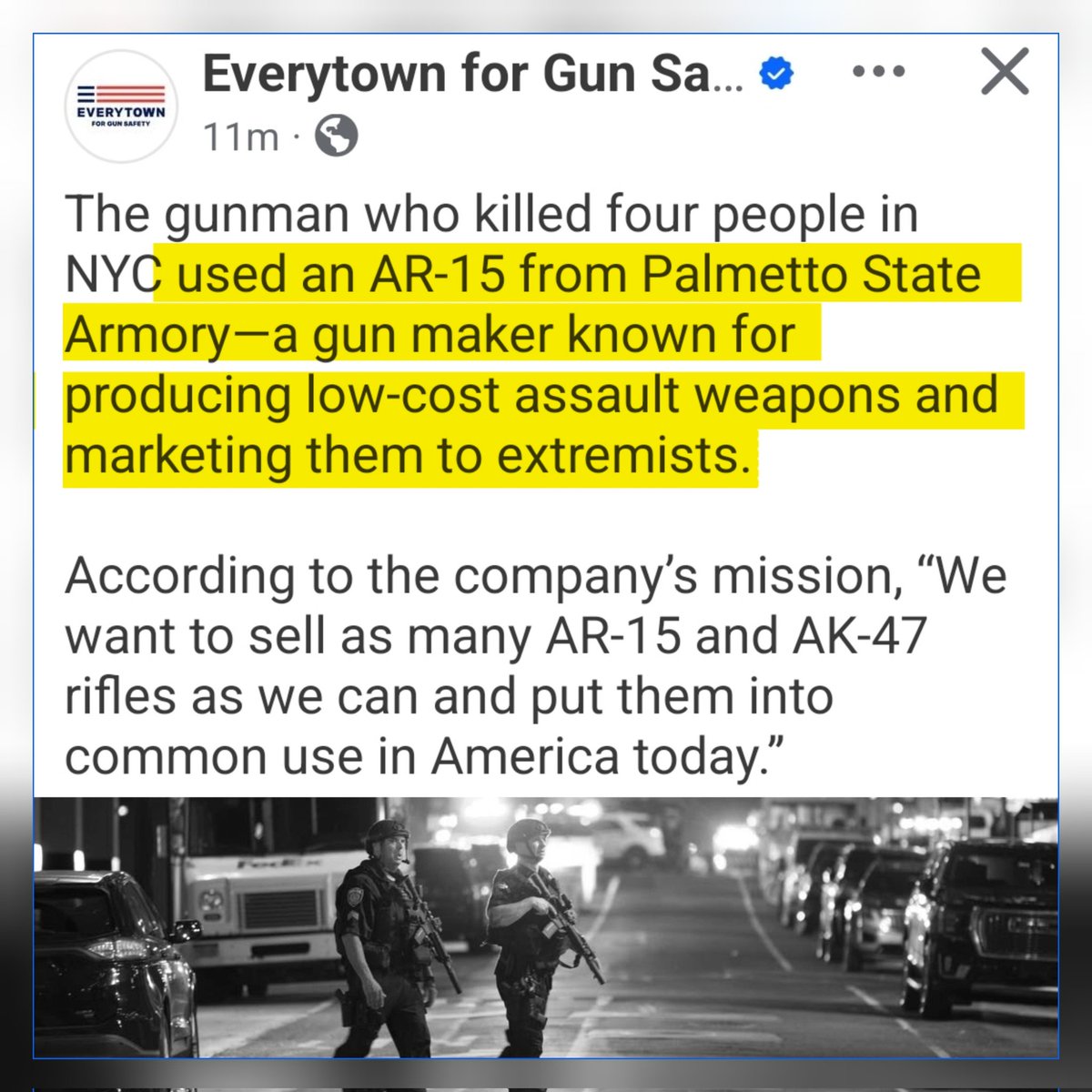 Plot twist: Palmetto State Armory actually markets via Everytown. 

They must, because that's the best Palmetto State Armory ad Ice seen in ages! How many guns will you buy from PSA after seeing this marketing genius?

Spread the PSA mission statement compliments of Everytown!