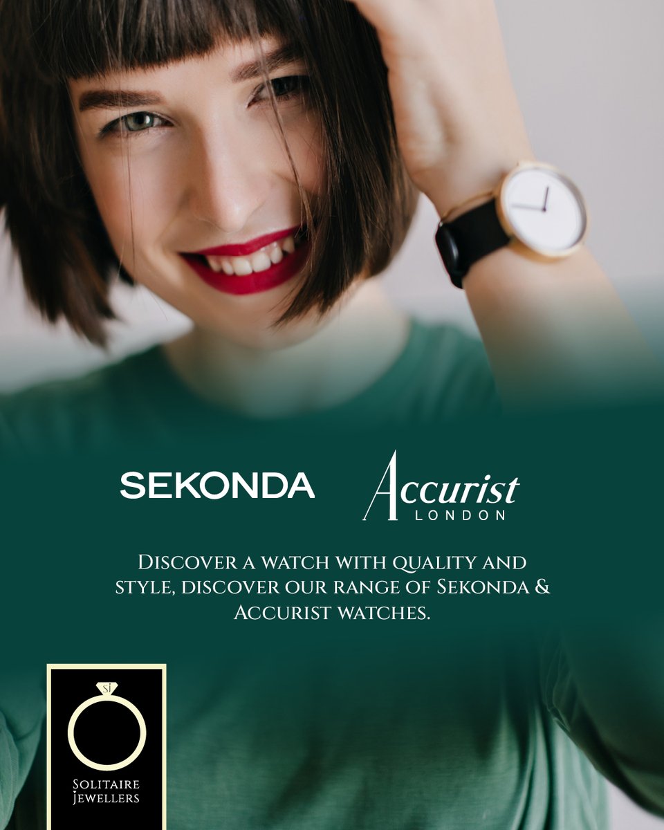 Looking for a reliable watch that combines quality and style?
Solitaire Jewellers are proud stockists of Accurist and Sekonda watches, two iconic brands known for their craftsmanship and everyday wearability.

#Penge #Jewellers #Jewellery
