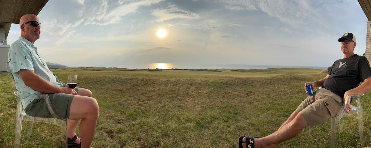 Steve Lloyd (@tsnstevelloyd) on Twitter photo 18th hole at <a href="/CabotCapeBreton/">Cabot Cape Breton</a>
The Benlad and Cabot Chris enjoying the view from the room. 18th hole at <a href="/CabotCapeBreton/">Cabot Cape Breton</a>
The Benlad and Cabot Chris enjoying the view from the room.