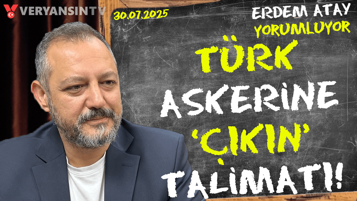 Veryansın Tv (@veryansin_tv) on Twitter photo Terör gitti, Kardeşlik Geldi | Komisyon İçin Kirli Pazarlık | Erdem Atay Gündemi Yorumluyor | 30.07.2025
Canlı yayın saat 10.00'da...
İzlemek için tıkla:
youtube.com/live/xi6WJ6zsw…
<a href="/medreyata/">Erdem Atay</a>
<a href="/yilmabasarkrkmz/">Yılma Başar Korkmaz</a> Terör gitti, Kardeşlik Geldi | Komisyon İçin Kirli Pazarlık | Erdem Atay Gündemi Yorumluyor | 30.07.2025
Canlı yayın saat 10.00'da...
İzlemek için tıkla:
youtube.com/live/xi6WJ6zsw…
<a href="/medreyata/">Erdem Atay</a>
<a href="/yilmabasarkrkmz/">Yılma Başar Korkmaz</a>
