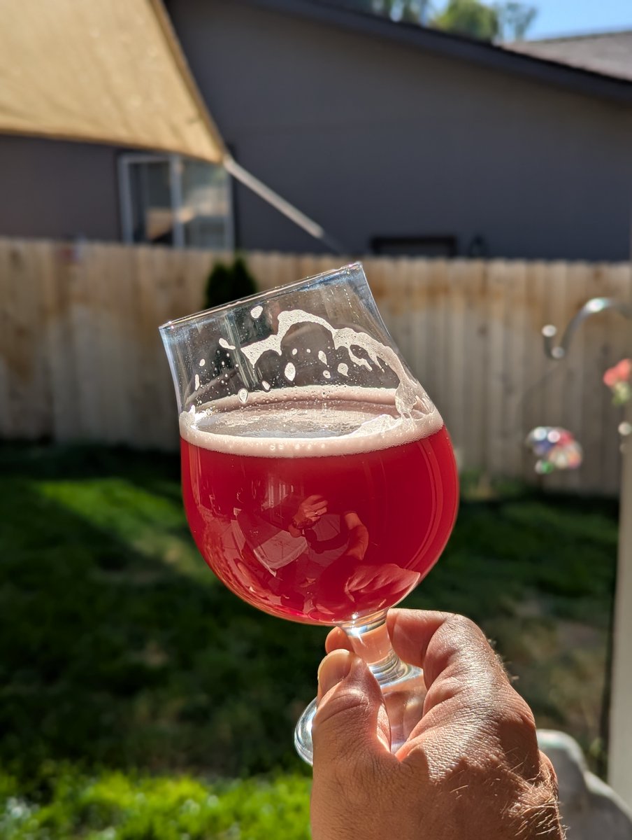 Boourns's tweet photo. Haven't posted in a bit. The marion berry Serpent (Golden Strong) homebrew turned out most excellent. Cheers 🍻 https://t.co/FU1C2jf1WT
