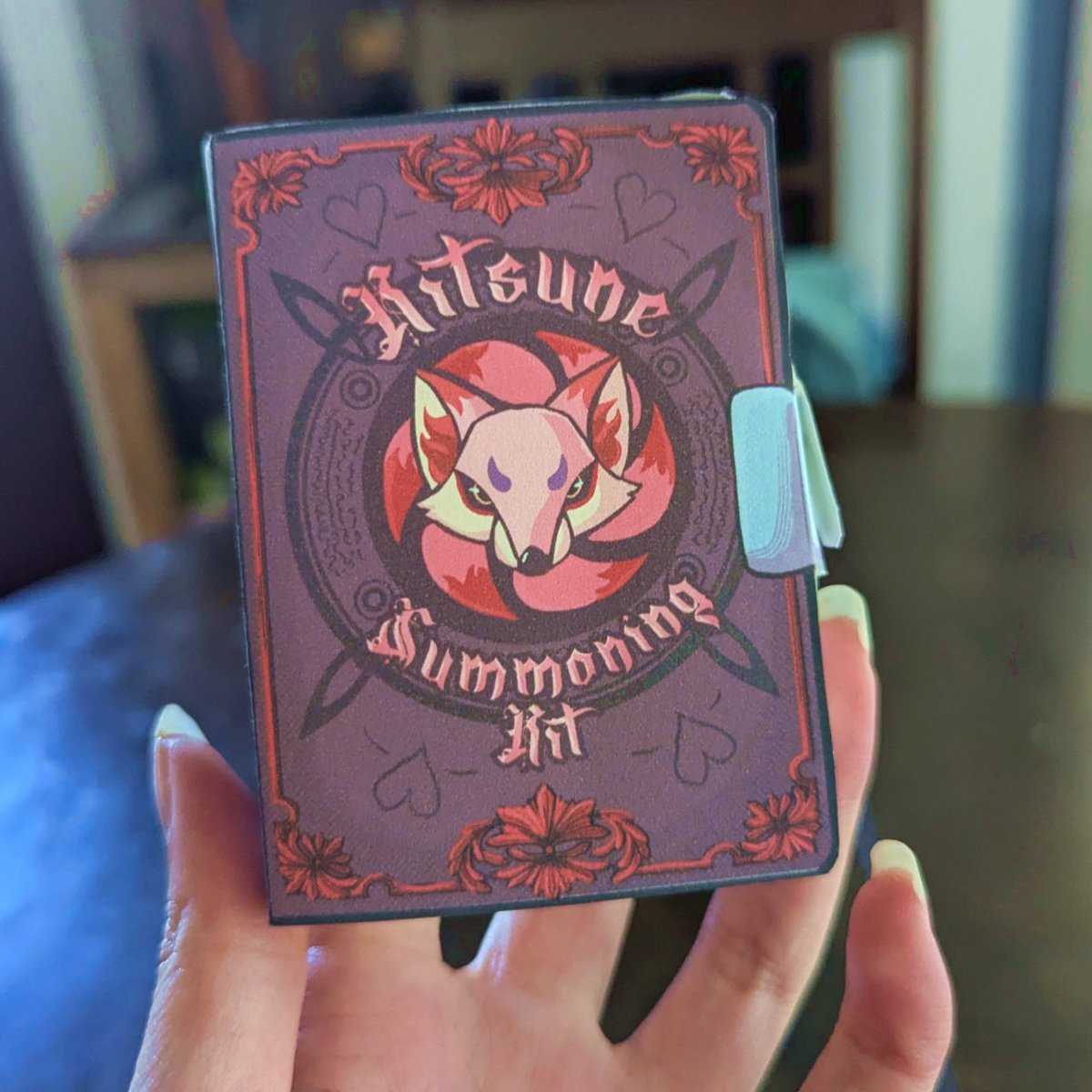 KitsuMisu's tweet image. Kitsune summoning kit (blind box) design 🦊