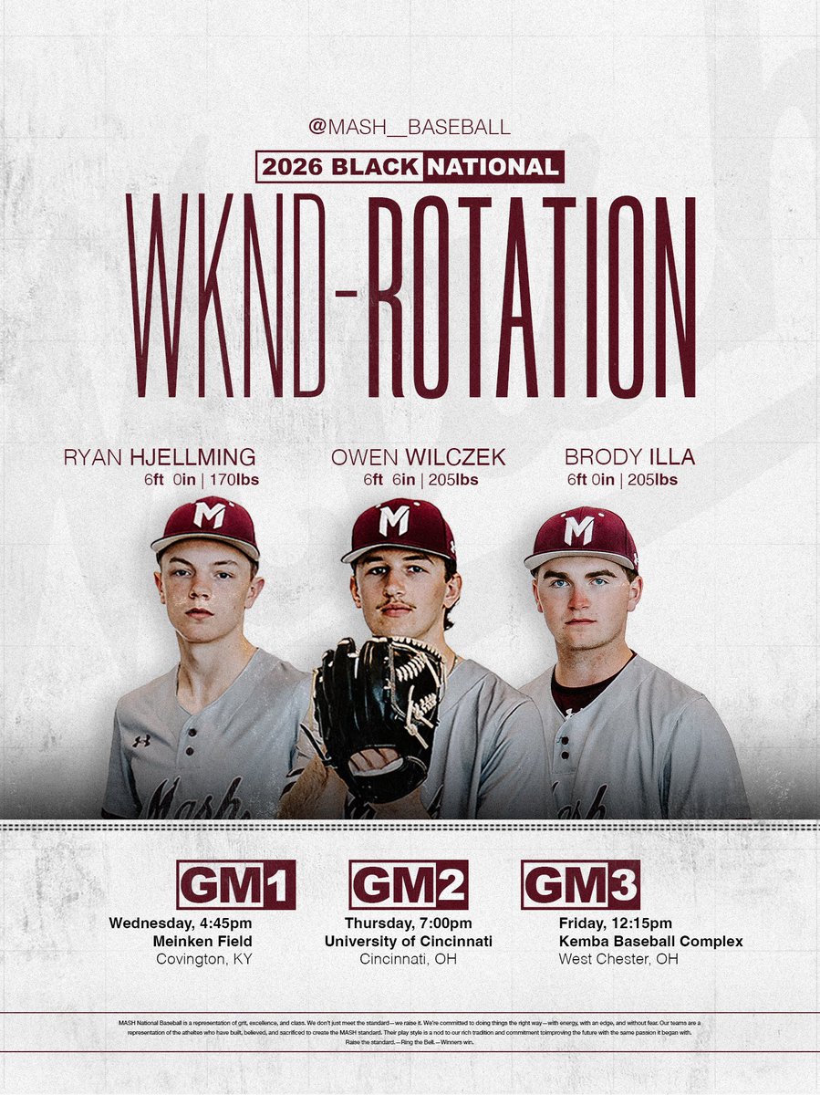 2026 Black National Weekend Rotation 🔔

GM1: <a href="/RyanHjel/">Ryan Hjellming</a> 
GM2: <a href="/owen_wilczek/">Owen Wilczek</a> 
GM3: <a href="/Thrilla55/">Brody Illa</a>