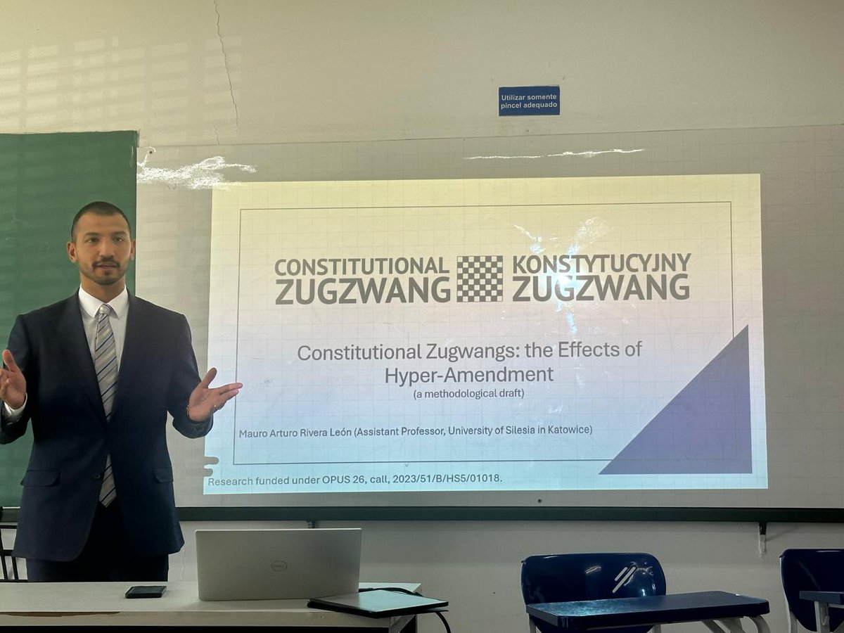 I am glad to have presented at ICON•S 2025 in Brasilia, at the "Large-N Constitutionalism" Panel.

My paper  was titled "Constitutional Zugzwang: a methodological proposal to empirically assess the impact of hyper-amendments."