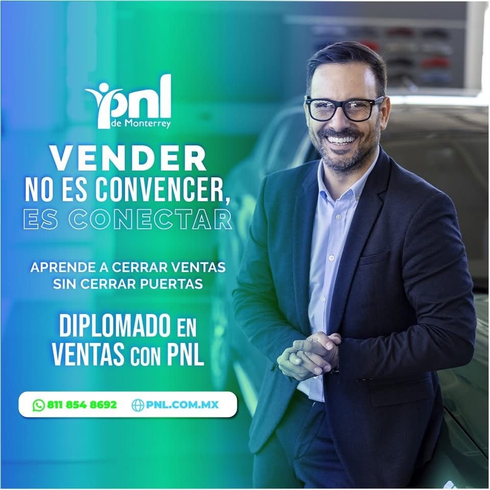 Transforma tu manera de vender con nuestro Diplomado de Ventas con Programación Neurolingüística.

Atención directa por WhatsApp: 8118548692.
Link directo a WhatsApp: bit.ly/2DihqVX ¡Conócenos! pnl.com.mx

#MTY  #Ventas  #CertificaciónInternacional