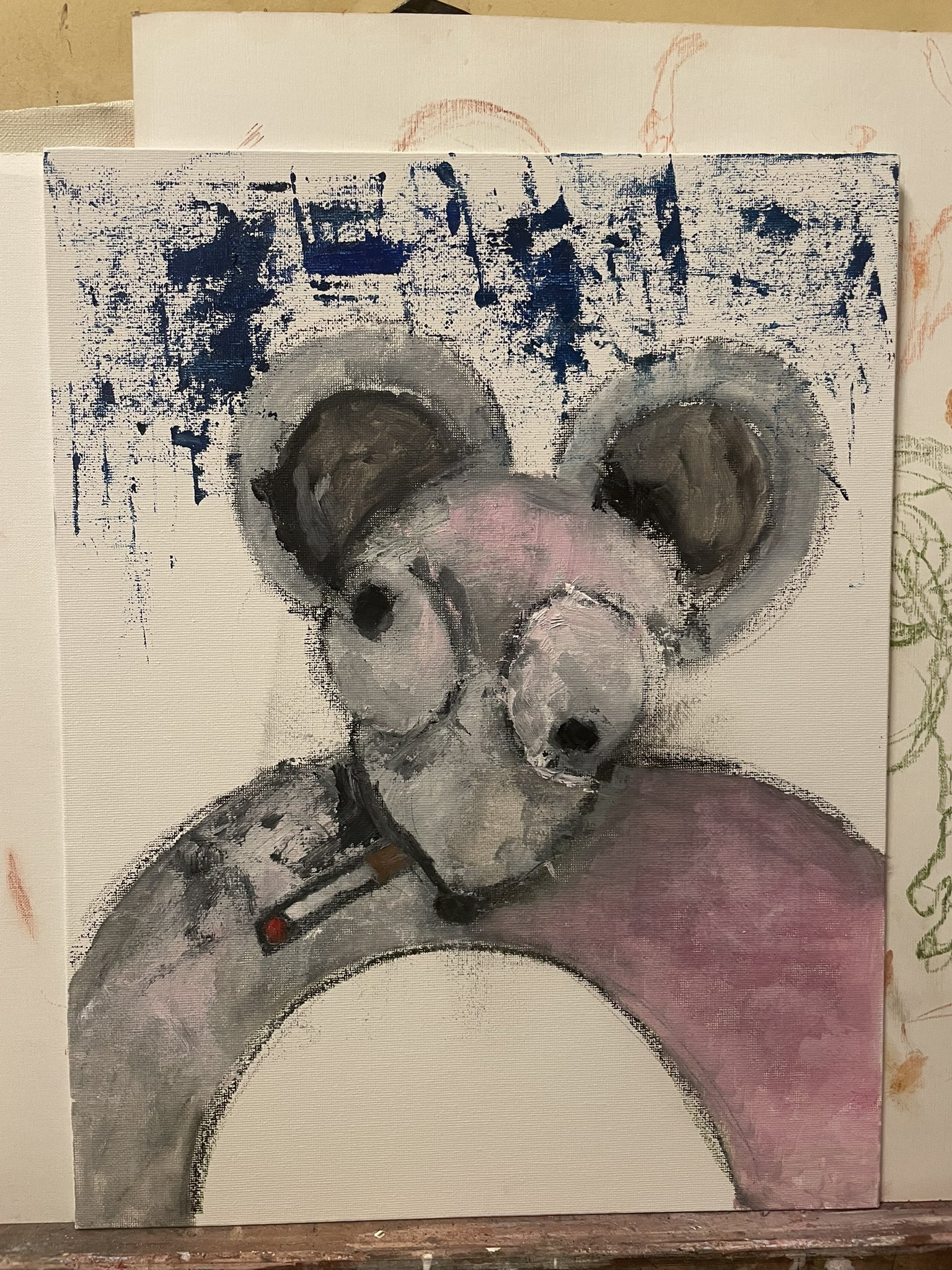 油絵　ネズミ ねずみのぴぃちゃん on X: 