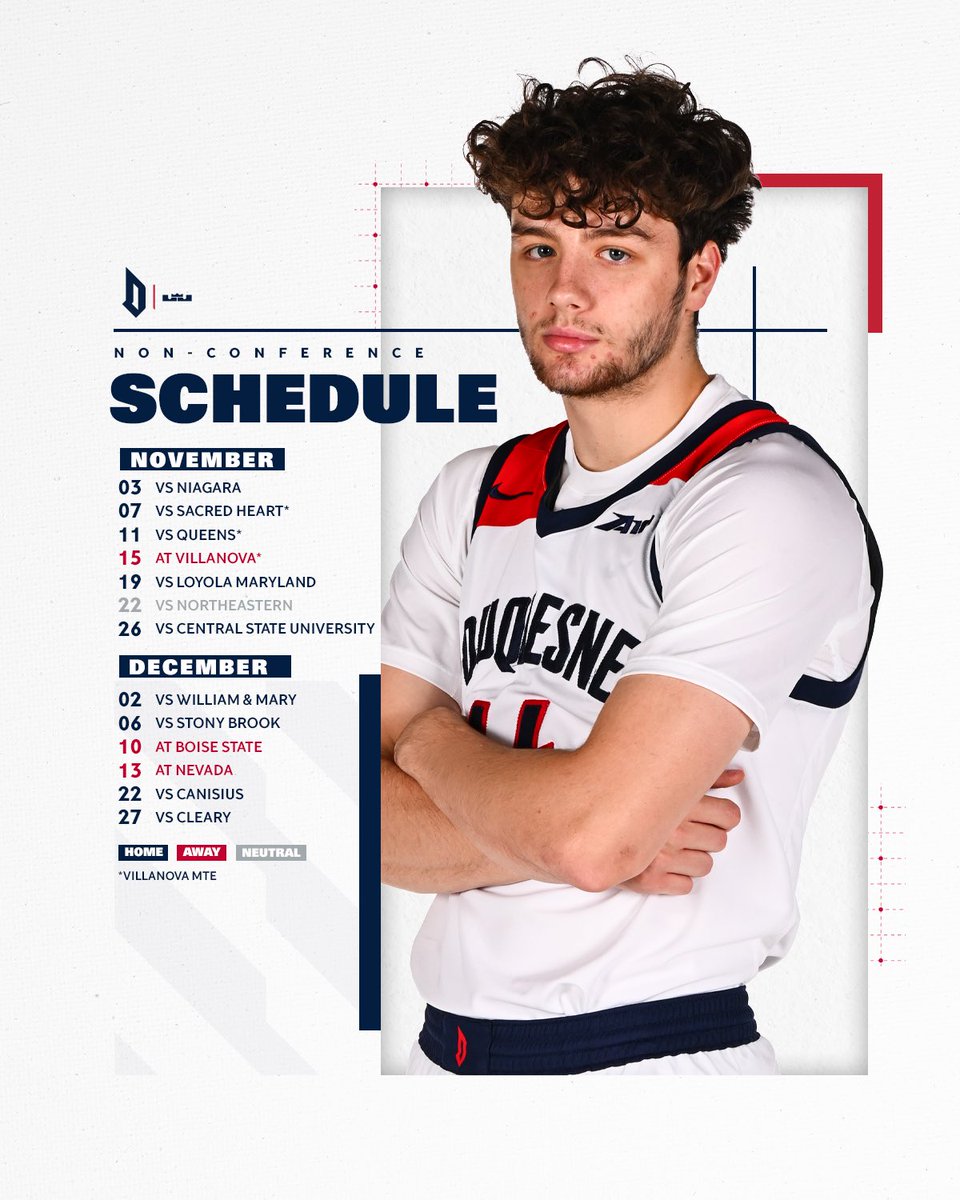 What’s ahead. 

The non-conference schedule 🎩