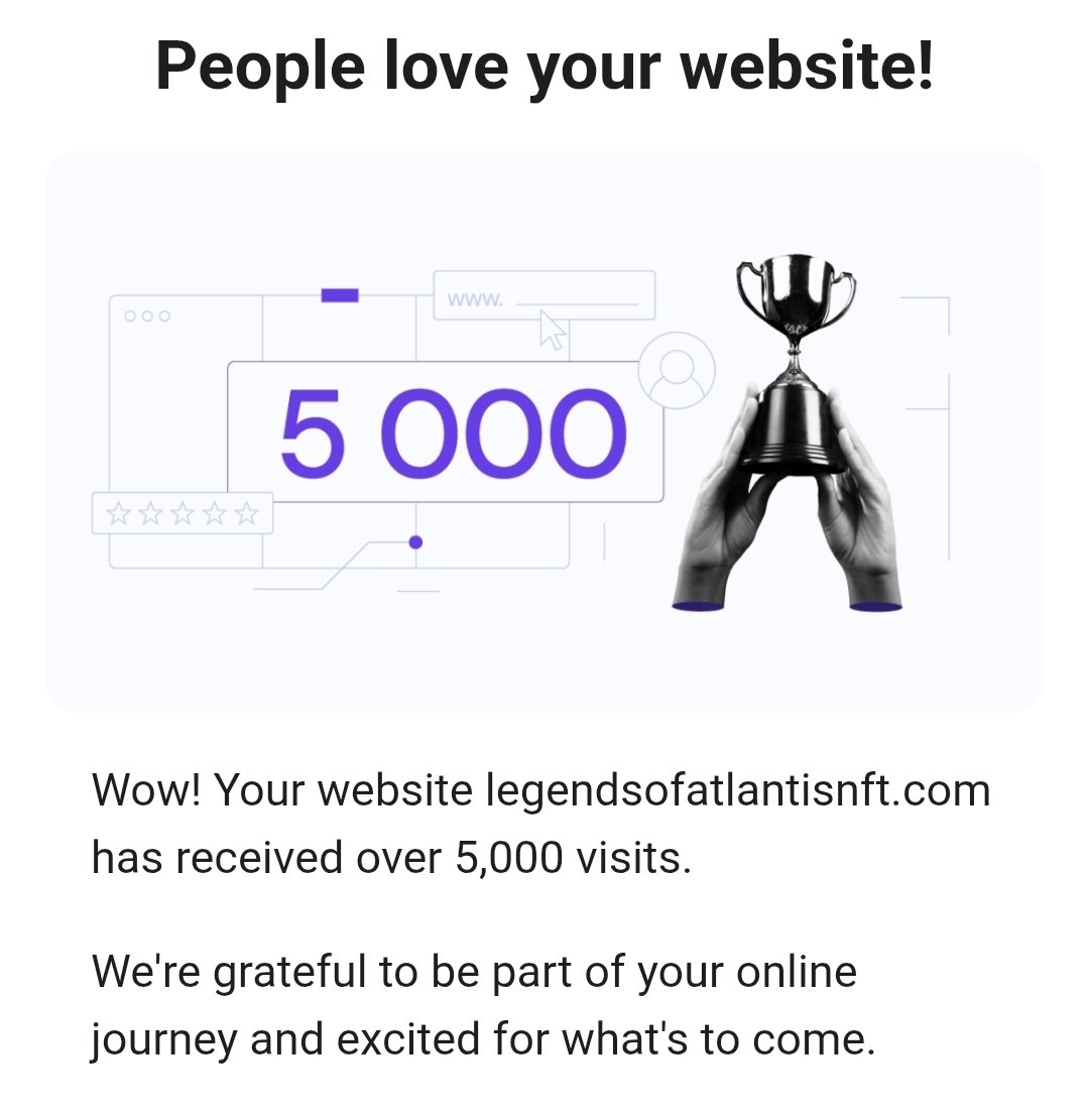 We switched webhost and quickly had 5,000 Visitors.

#NFT #NFTs #NFTCommunity #NFTcollector #comic #comicbooks #buidl #crypto #winning #bullrun #collectibletoys #toys