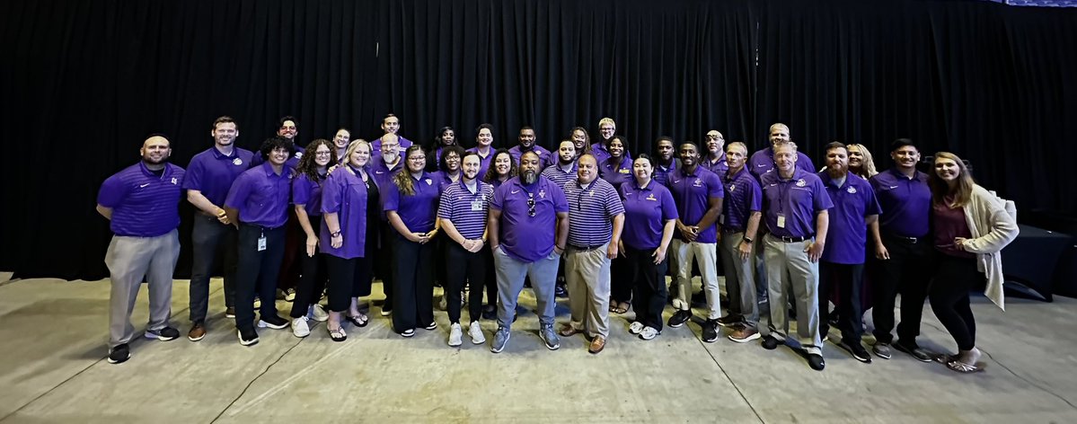 Great kickoff to the school year at coaches’ in-service! Always good connecting with our staff and seeing some of my former PV classmates. Heading into Year 2 in Cy-Fair ISD grateful for the folks who made Year 1 a success. Thank you! 💜🐾 #CFISD #PVAMU #CoachLife