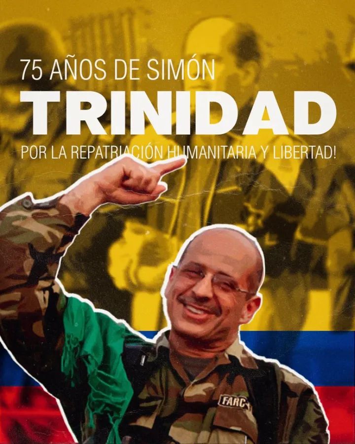 A propósito del 75 aniversario del camarada Simón Trinidad, exigimos su REPATRIACIÓN Y LIBERTAD.
Partido Comunista del Ecuador <a href="/pcecuadorcc/">Partido Comunista del Ecuador</a>
#SimonTrinidadLibre
#SimonTrinidadGestordePaz