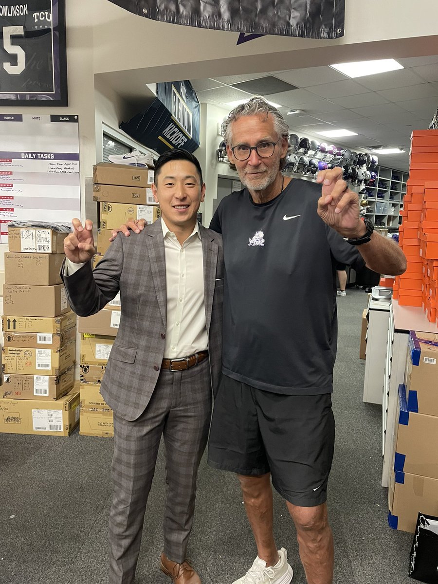 Men’s Collections 🤝 @tcufootball 

My family and I are grateful for the opportunity to get to work with their coaches, players, and support staff - getting them all fitted to look sharp on and off the field this fall!

Big thank you to everyone who helped set this up! Go Frogs!