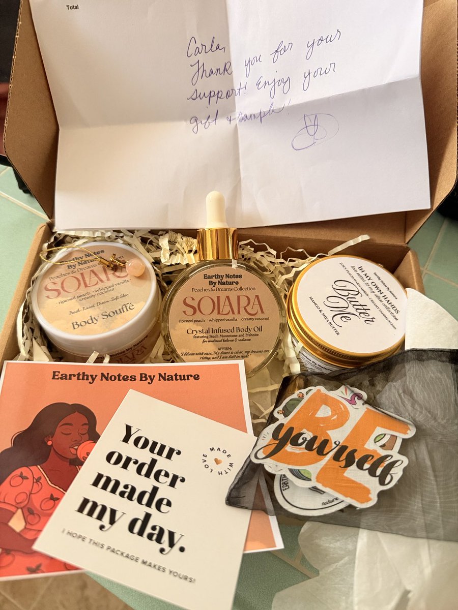 Carla (aka Caaaahla!) 😂 (@wilcocarla) on Twitter photo #MailCall Yay! Just got home from vacation to find my Earthy Notes By Nature order had arrived! <a href="/heyearthylings/">Earthy Notes By Nature</a>, thank you SO much for the Butter Me gift!! Made me do a little happy dance.💃🏻🥳😂 And I can’t wait to try the Solara collection.🥰Your stuff is the BEST.🥹🙏🏼♥️ #MailCall Yay! Just got home from vacation to find my Earthy Notes By Nature order had arrived! <a href="/heyearthylings/">Earthy Notes By Nature</a>, thank you SO much for the Butter Me gift!! Made me do a little happy dance.💃🏻🥳😂 And I can’t wait to try the Solara collection.🥰Your stuff is the BEST.🥹🙏🏼♥️