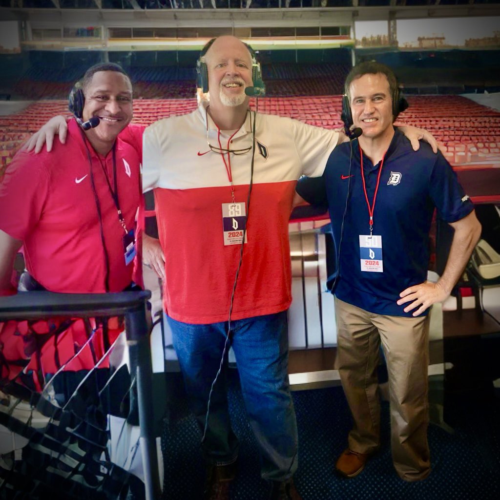 Duquesne 🏈on Fox Sports Pittsburgh & IHeartRadio (@duquesnefbradio) on Twitter photo I’m entering my 31st season broadcasting Duquesne Football! Since my first season in 1995, I never dreamed <a href="/DuqFB/">Duquesne Football</a> would be playing <a href="/Pitt_FB/">Pitt Football</a> in a City Game. I’m honored to have these two guys by my side…<a href="/TimBenzPGH/">Tim Benz</a> on road games, <a href="/JoshTaylorHD/">Josh Taylor</a> on the home games! Go Dukes!! I’m entering my 31st season broadcasting Duquesne Football! Since my first season in 1995, I never dreamed <a href="/DuqFB/">Duquesne Football</a> would be playing <a href="/Pitt_FB/">Pitt Football</a> in a City Game. I’m honored to have these two guys by my side…<a href="/TimBenzPGH/">Tim Benz</a> on road games, <a href="/JoshTaylorHD/">Josh Taylor</a> on the home games! Go Dukes!!