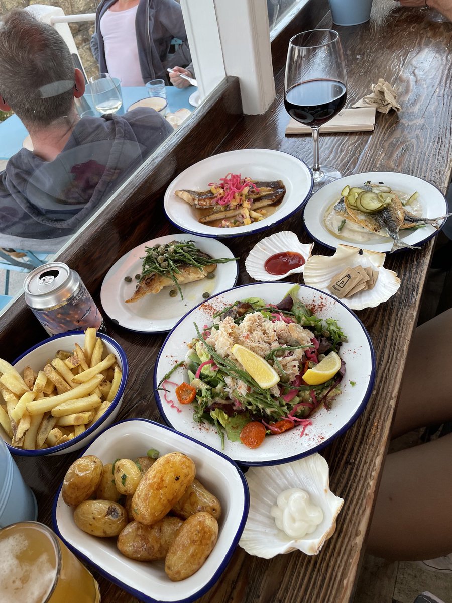 Dinner in Newlyn, Penzance 
📍Mackerel Sky Seafood Bar