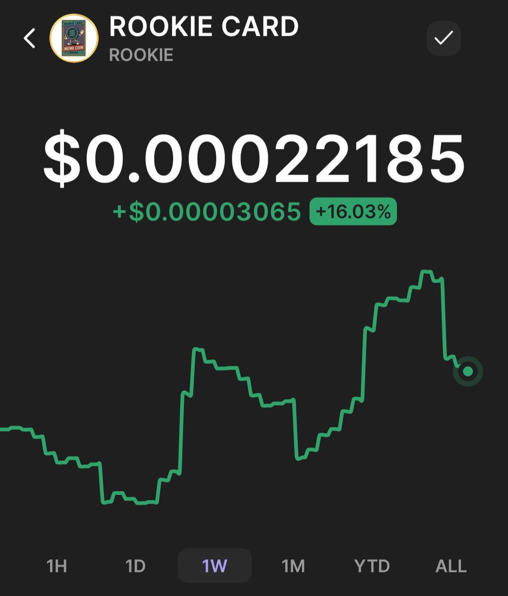 Rookie has never been a Pump and Dump project. 
Like we have NOT even hit a One million MC yet! 
And our whole community believes this is a 1 billion+ dollar enterprise!
So if you haven't checked it out 👇 
<a href="/ROOKIECARDNFT/">ROOKIE NFT</a> 
☝️ It's right there ☝️
Over 400 million coins are staked