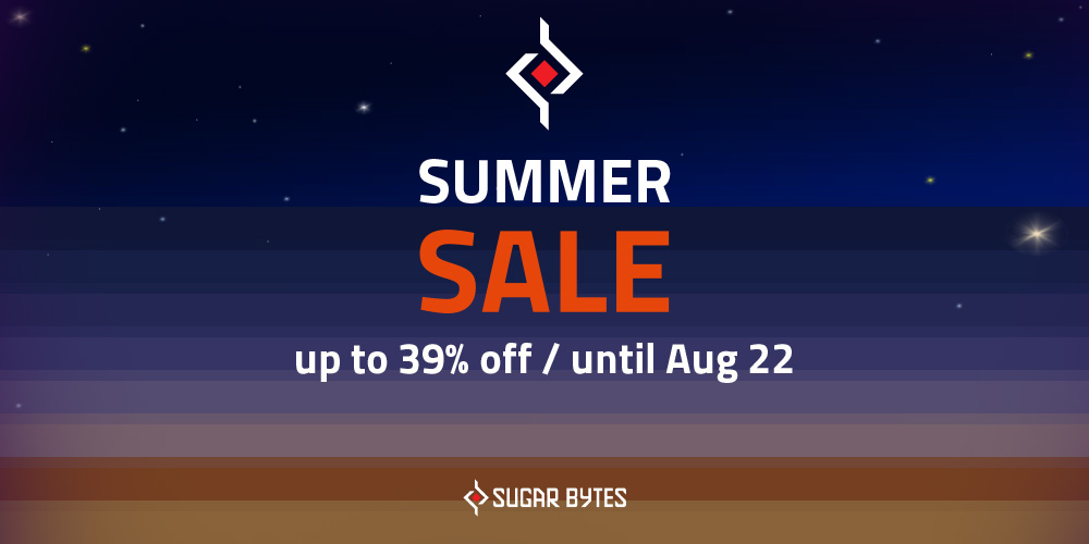 MLKEY_official's tweet image. ／
8月22日まで！
#SugarBytes サマーセール！
＼

👉musicland.co.jp/fs/musiclandke…

人気プラグインブランド「Sugar Bytes」の製品3点が、期間限定で最大39％OFF🔥
直感的に使えて直感的に使えて、すぐに制作に活かせる便利なツールばかり。このチャンスをお見逃しなく！