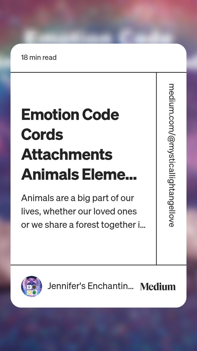 RealmMystic's tweet image. #bears #emotioncode #twinsouls I wrote this blog today that pertains to animals and the brown bear 🐻 I dreamed about and more! Animals really love these emotion code sessions, crystal healing sessions, mediumship readings removals cleansings crossing over etc. 

There is so much…