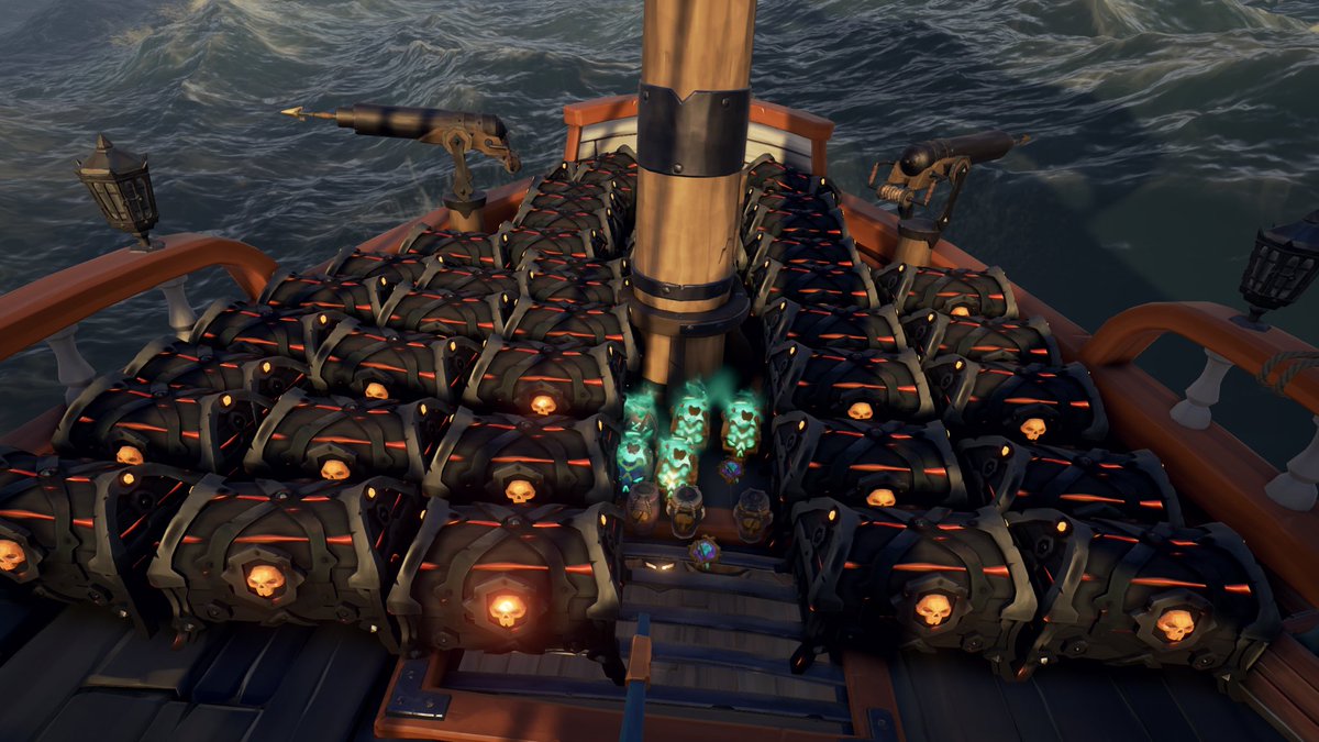 Stacked 45 Ashen Chests Of Legends with <a href="/Burilla13/">Burilla He/Him</a> and <a href="/Natrixs/">Natrix</a> 

Then we donated all our supplies to a fresh sloop

Not a bad sail at all! 

#SeaOfThieves #BeMorePirate