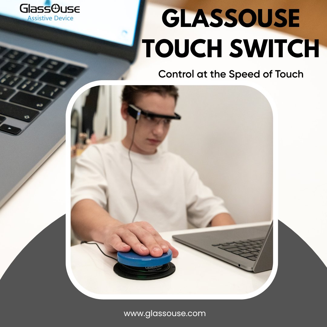 Just a light touch is all it takes. ✨
The GlassOuse Touch Switch responds instantly to the lightest tap—no pressure needed.

Explore more solutions at glassouse.com.
#assistivetechnology #quadriplegic #spinalcordinjury #disabled #occupationaltherapy #spinalcordinjury