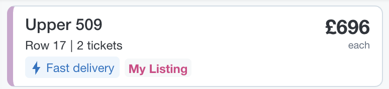 wow.. <a href="/StubHub/">StubHub</a> is straight up greedy AF.

I've listed tickets for "£578" and they're already taking a 12% cut.

But the actual listing is for "£696" where they're taking a   27% cut. Furthermore, my tickets are MUCH less likely to sell at this price. Shouldn't that be illegal?