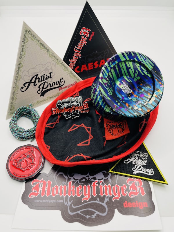 Did you catch this custom Artist Proof? Pic shared by #MonkeyfingeRDesign Zoo Member Keyser Thröwze #MFD #MFDyoyo #yoyo